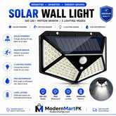 LED Solar Sensor Wall Light | Motion Sensor Outdoor Wall Light