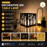 Rechargeable Tree Design Table Lamp for Home Decor