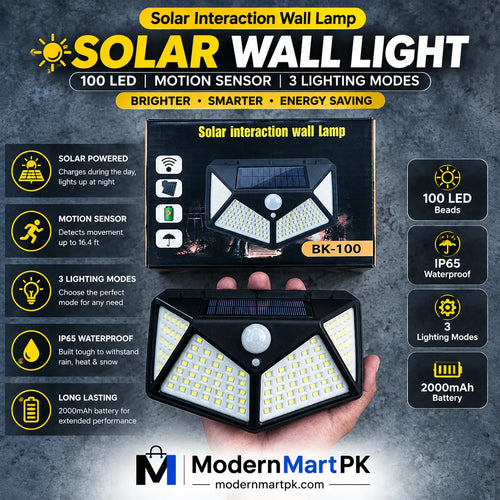 LED Solar Sensor Wall Light | Motion Sensor Outdoor Wall Light