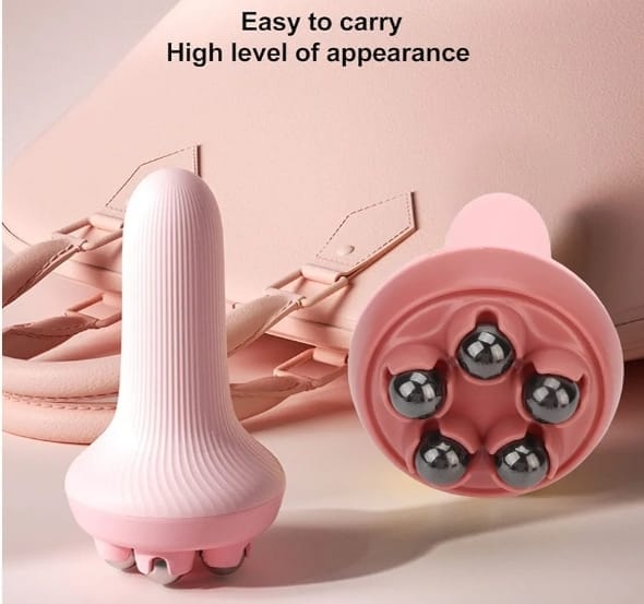 360 Roller Manual Hand Massager Handheld Massage Ball Full Body Pain Relief Neck Back Shoulder Leg And Foot