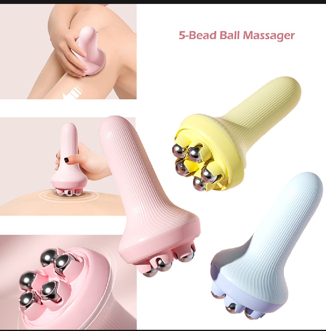 360 Roller Manual Hand Massager Handheld Massage Ball Full Body Pain Relief Neck Back Shoulder Leg And Foot