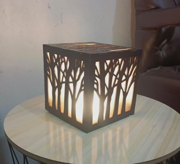 Rechargeable Tree Design Table Lamp for Home Decor