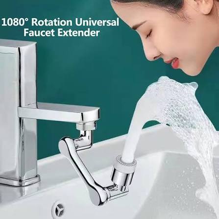 Rotatable Sink Faucet Extender for Kitchen & Washroom