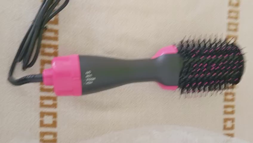 One Step Hot Air Brush 4 in 1 Hair Dryer Straightener Curler and Volumizer for Smooth Shiny Hair