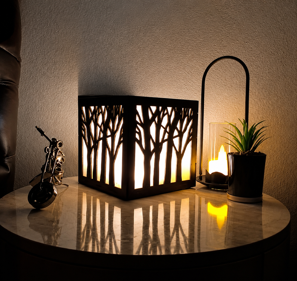 Rechargeable Tree Design Table Lamp for Home Decor