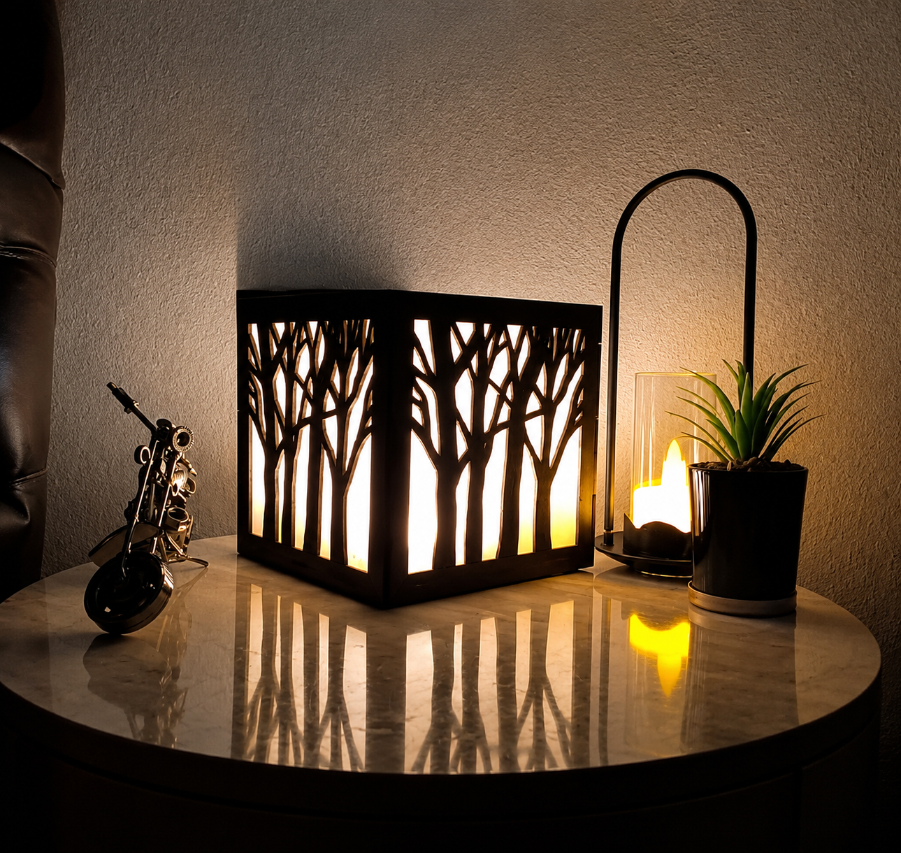 Rechargeable Tree Design Table Lamp for Home Decor